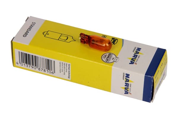 NARVA PÆRE WY5W 12V/5W W2.1X9.5D ORANGE (HELGLAS) 10 STK.