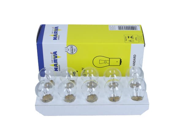 NARVA-Glödlampa P21W 12V/21W BA15S (STOPP/RIKTNING) 10 st