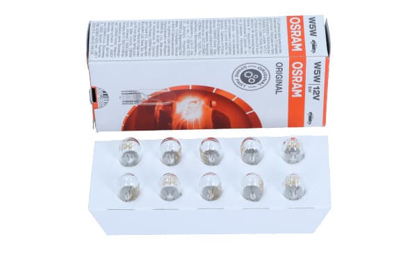 OSRAM Glödlampa W5W 12V/5W W2.1X9.5D (helglas) original 12V 10 st.