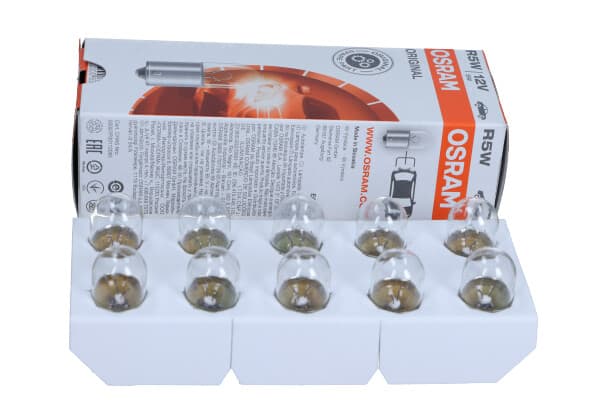OSRAM Glödlampa R5W 12V/5W BA15S Original 12V 10 st.
