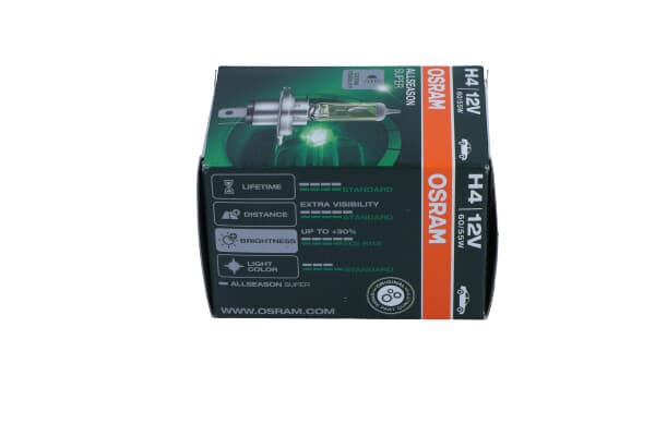 OSRAM H4-Glödlampa 12V/60/55W P43T Helårslampa