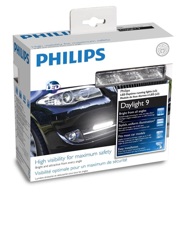 Päiväajovalot DRL LED DayLight 9 12V 6W-9 led, (125 W 24 H 31 d) ECE R87 -hyväksytty
