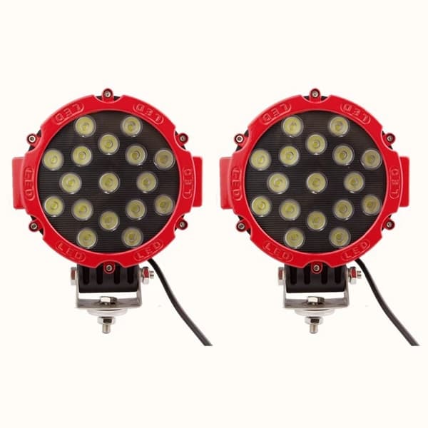 LED Arbejdslampe, 51W Lysstyrke, Holdbart Aluminiumhus,Rød Plet