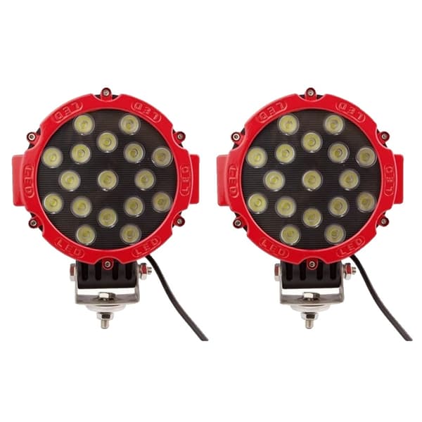 LED Arbejdslampe, 51W Lysstyrke, Holdbart Aluminiumhus,Rød Plet