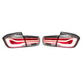 Miniatyrbillede 1 af 2: BMW F30 F35 Baglygtesamling, Rød LED-belysning, Dynamisk Signallys,Hvid