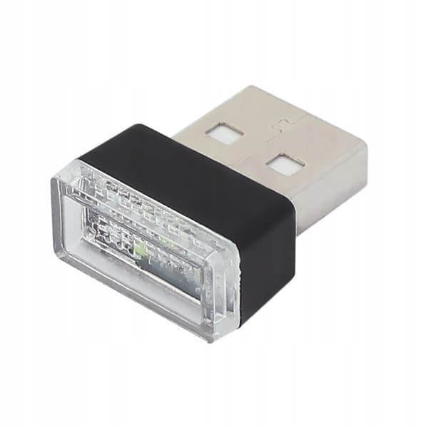 BILLAMPA USB 5V 0,034W MINI RÖD