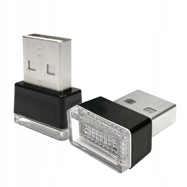 BILLAMPA USB 5V 0,034W MINI RÖD