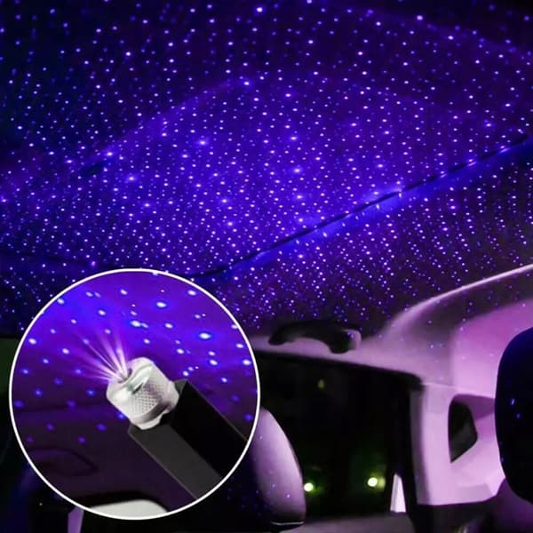 USB LED-AUTOPROKTORI TÄHDET SININEN