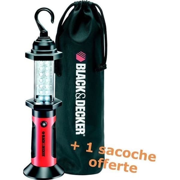 Black &amp; Decker 14 LED bärbar lampa Svart, Orange