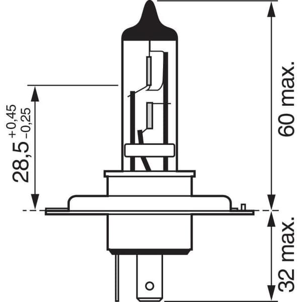 Bosch Strålkastarlampa Plus 50 H7 12V 55W - 1987302079