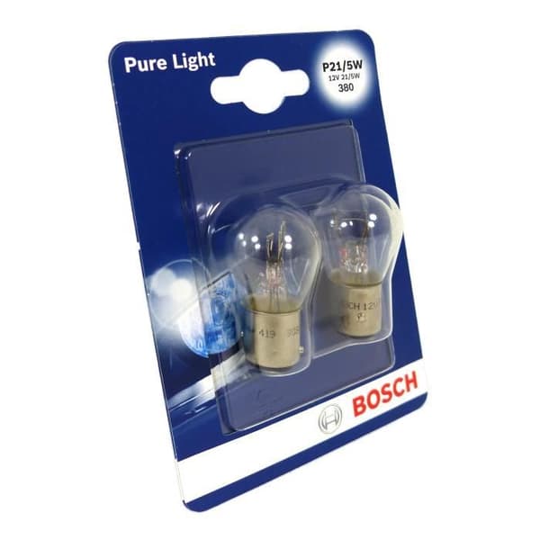 BOSCH Glödlampa Pure Light 2 P21 / 5W 12V 21 / 5W