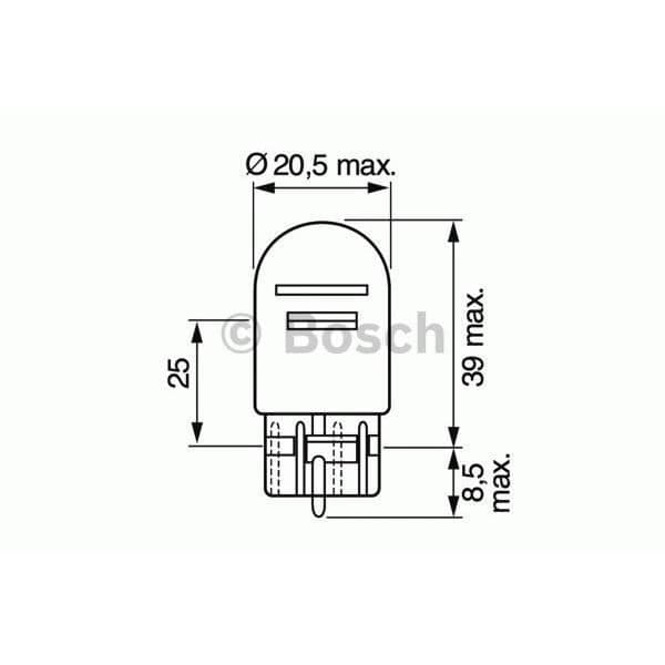 Bromsljuslampa - bakljus - Bosch 1 987 302 252