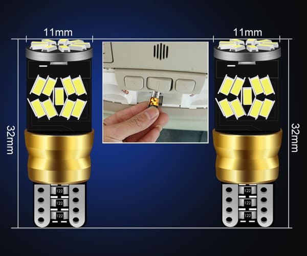 LED-LAMPOR W5W T10 PARKERINGS-CANBUS 360° KRAFTFULLA