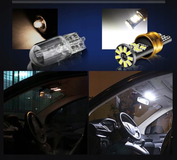 LED-LAMPOR W5W T10 PARKERINGS-CANBUS 360° KRAFTFULLA