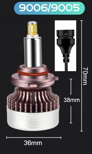 XSTORM LED-LAMPOR HB3 HB4 160W 360° 25000LM BURK