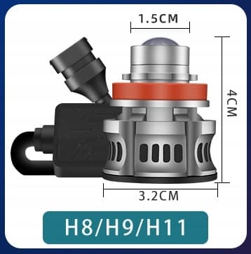 LED-pærer H11 H9 H8 tågelygter 22000 LM 120W