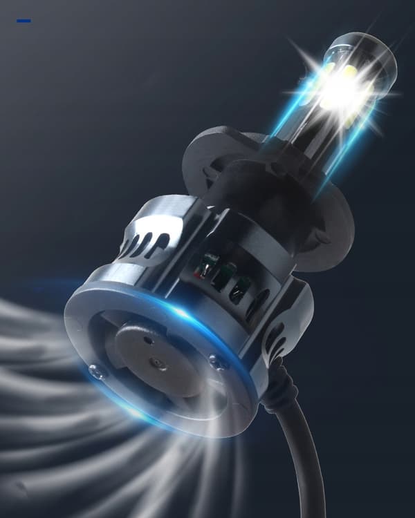 LED-LAMPOR H7 X8 120W 360° 20000LM 3 FÄRGER BURK