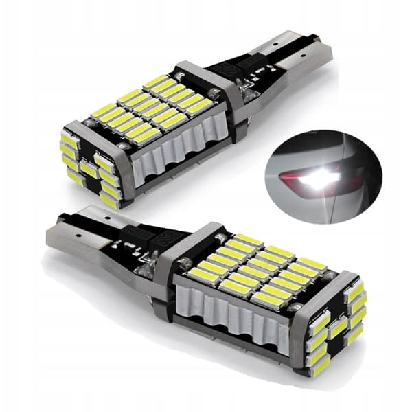 LED-pære W16W T15 CANBUS OMVENDT 45 LED SMD