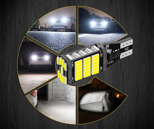 LED-pære W16W T15 CANBUS OMVENDT 45 LED SMD