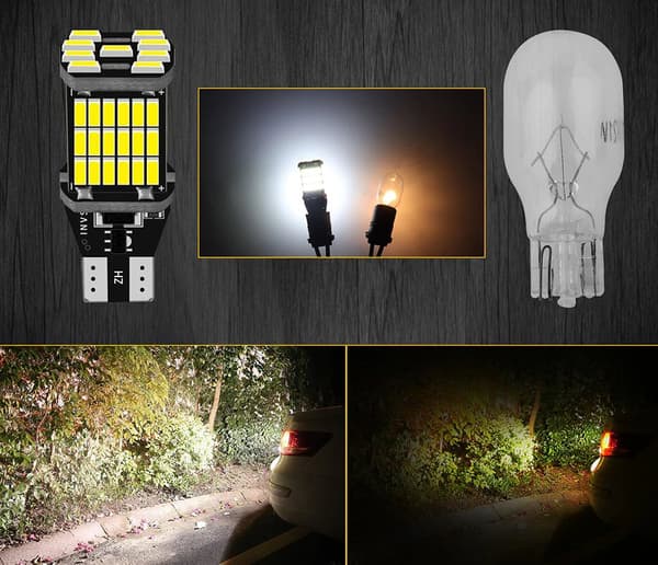 LED-pære W16W T15 CANBUS OMVENDT 45 LED SMD