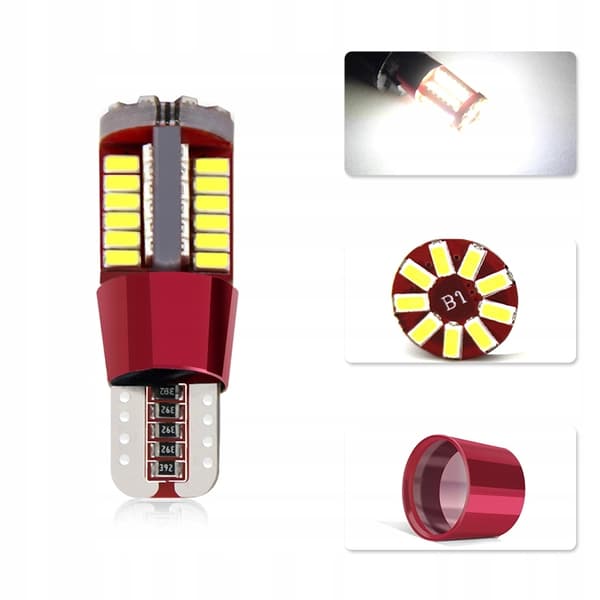 LED-LAMPA W5W T10 PARKERINGSLJUS 57 LED CANBUS 360°