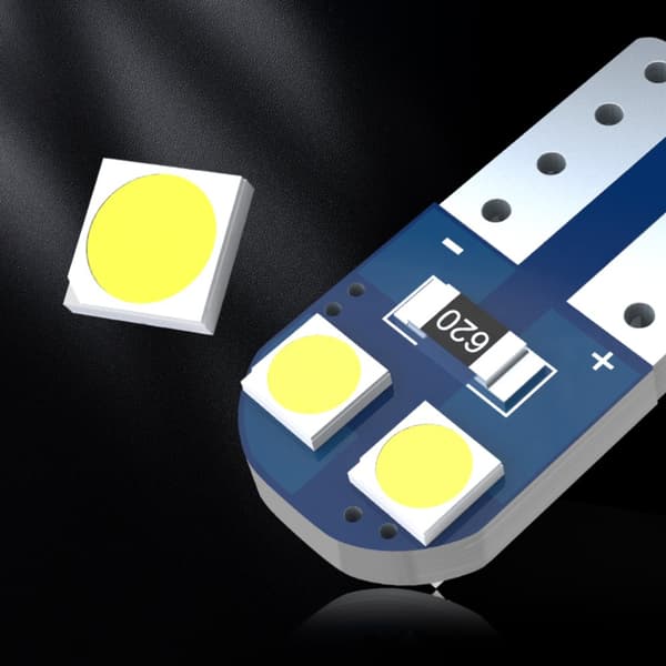 10x LED-pærer W5W T10 parkeringslygter kraftfulde 4 SMD3030