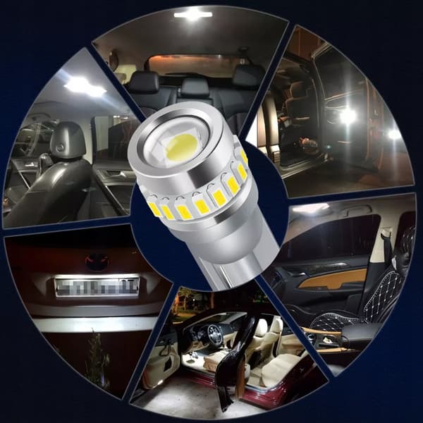 LED-pærer W5W T10 stærke 360° parkeringslygter