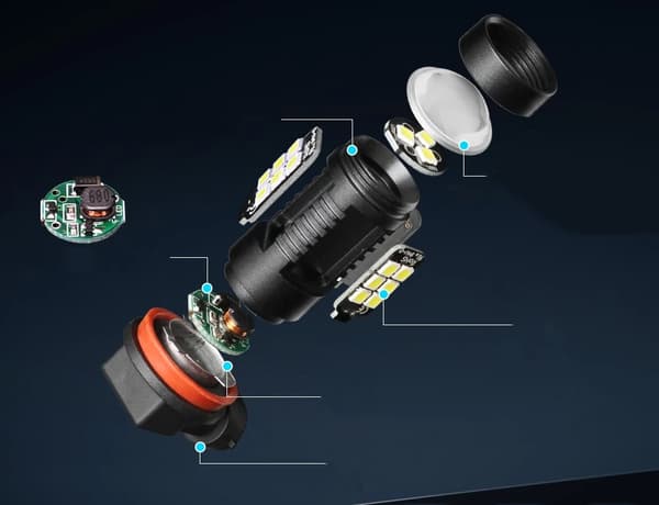 LED-PÆRER H11 80W 360° 4000LM KRAFTFULD DÅSE XSTORM