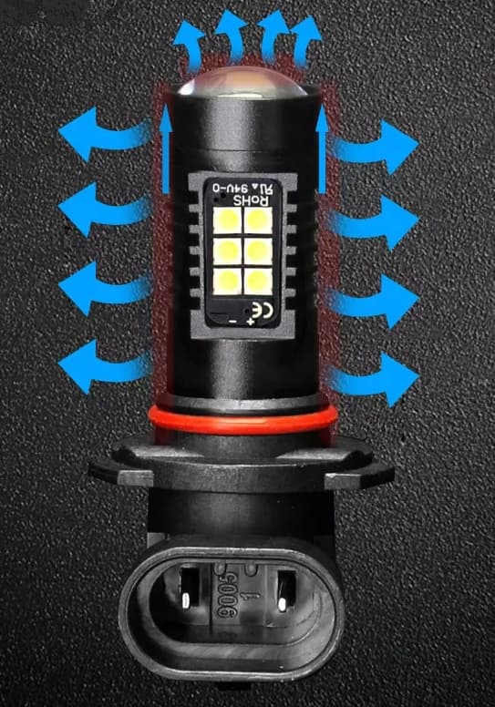 LED-PÆRER H11 80W 360° 4000LM KRAFTFULD DÅSE XSTORM