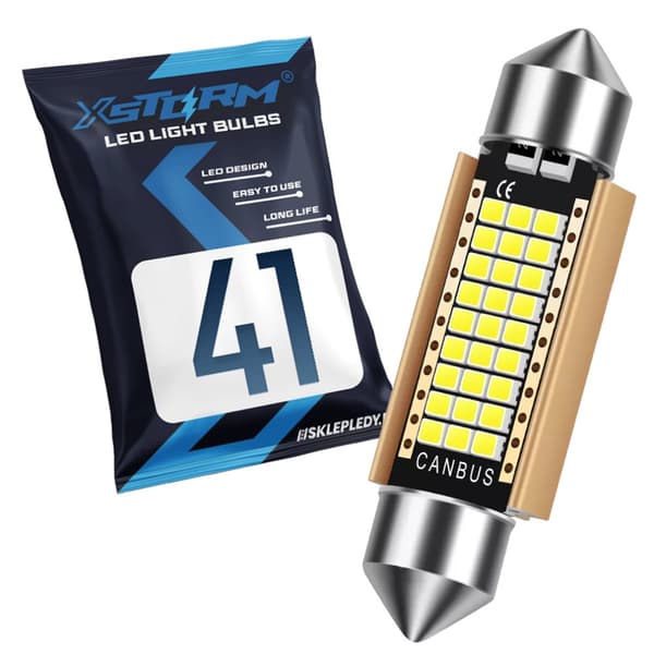 LED-RÖRGLOPP 41MM 42MM C3W C5W XSTORM CANBUS