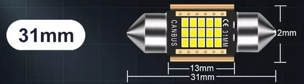 LED-RÖRGLOPP 31MM C3W C5W XSTORM 21SMD CANBUS