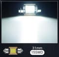Miniatyrbild 2 av 11: LED-RÖRGLOPP 31MM C3W C5W XSTORM 21SMD CANBUS