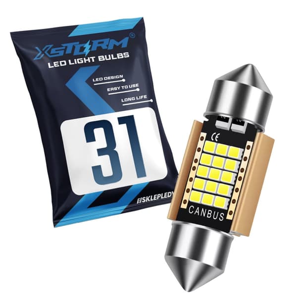 LED-RÖRGLOPP 31MM C3W C5W XSTORM 21SMD CANBUS