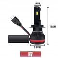 Miniatyrbillede 4 af 11: LED-pærer H7 S11 140W 25000LM ULTRA KRAFTIG CANBUS
