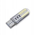 Miniatyrbillede 5 af 11: LED-pære W5W T10 parkeringslygter 24 LED silikonestrøm