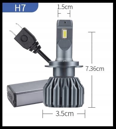 LED-PÆRER H7 S10 21000LM ULTRA KRAFTIG CANBUS 110W