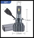 Miniatyrbillede 11 af 11: LED-PÆRER H7 S10 21000LM ULTRA KRAFTIG CANBUS 110W