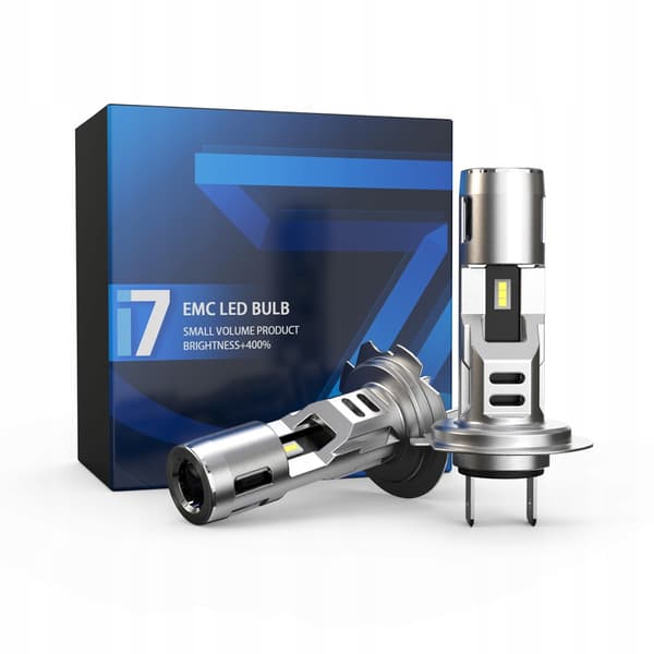 H7 LED-POLTTIMOT ILMAN SOVITTIMIA i7 400 % VAHVA 6500k