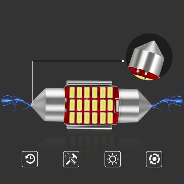 LED-RÖRGLOPP 31MM C3W C5W 18SMD CANBUS STARK