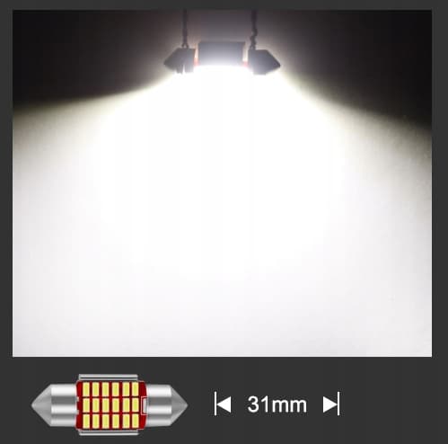 LED-RÖRGLOPP 31MM C3W C5W 18SMD CANBUS STARK