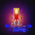 Miniatyrbillede 3 af 8: LED-pære H11 35W 3000LM 12V kørelys 12 SMD