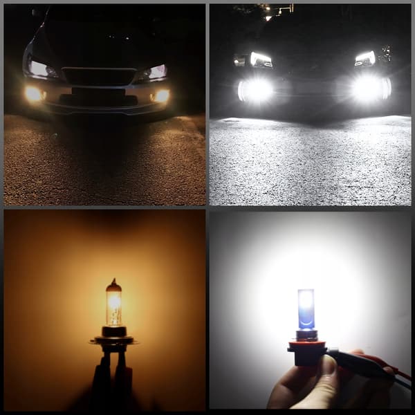 LED-pære H11 35W 3000LM 12V kørelys 12 SMD