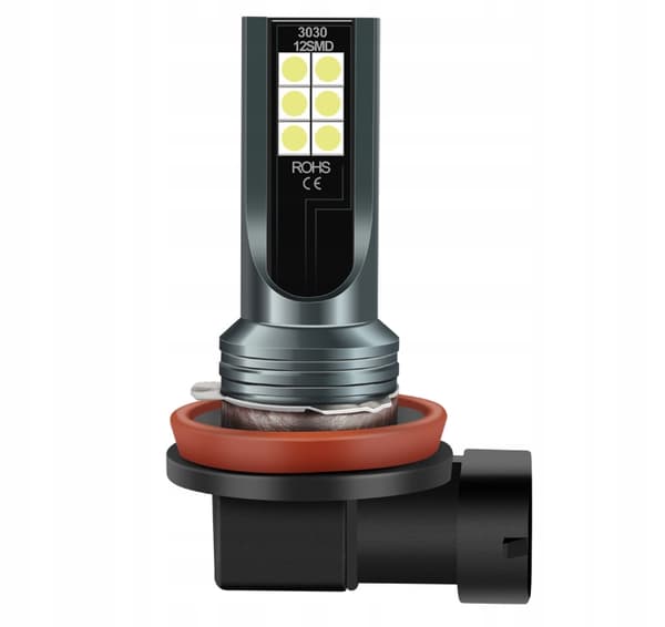 LED-pære H11 35W 3000LM 12V kørelys 12 SMD