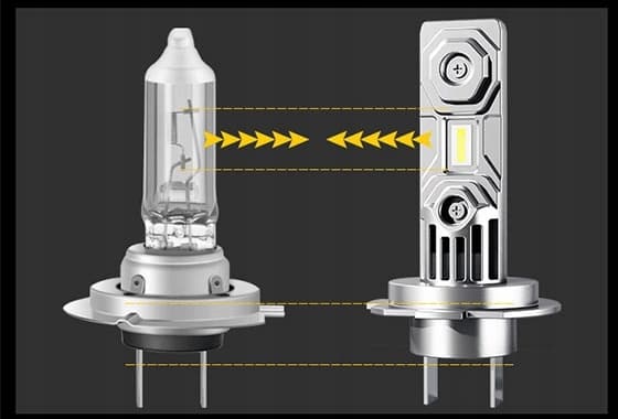H7 LED-LAMPOR UTAN ADAPTRAR 300 % MER LJUS