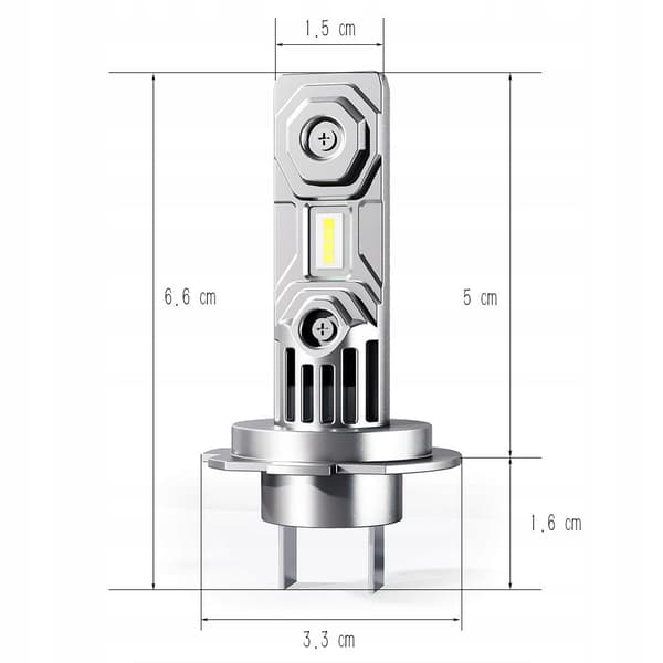 H7 LED-LAMPOR UTAN ADAPTRAR 300 % MER LJUS