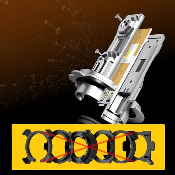H7 LED-LAMPOR UTAN ADAPTRAR 300 % MER LJUS