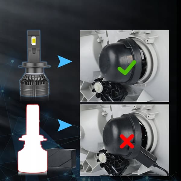 LED-PÆRER H7 XSTORM 120W 26000LM KRAFTIG CANBUS