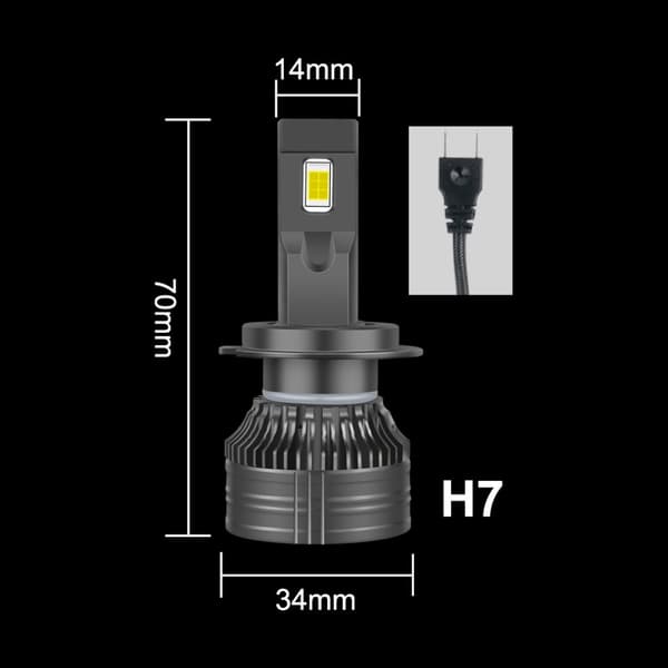 LED-PÆRER H7 XSTORM 120W 26000LM KRAFTIG CANBUS