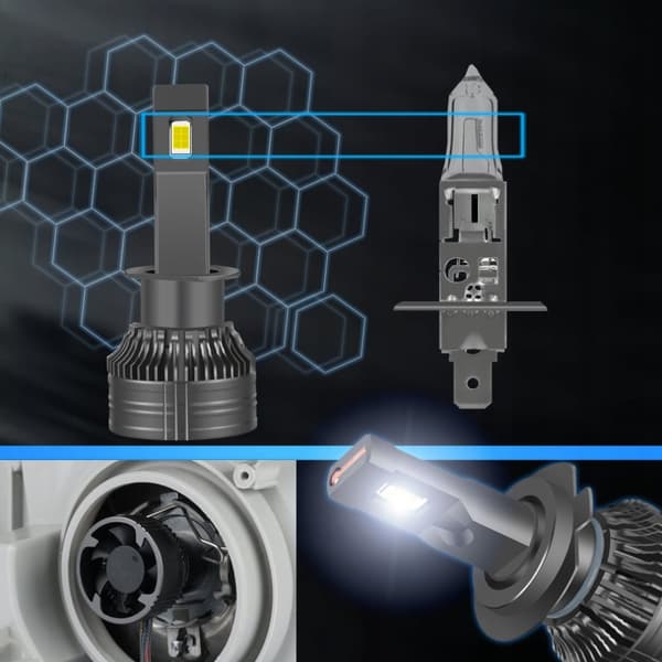 LED-PÆRER H1 XSTORM 120W 26000LM KRAFTIG CANBUS