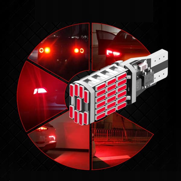 LED-LAMPA W16W T15 RÖD POSITIONSSTOPP SMD